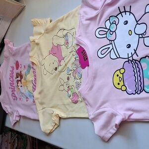 Bundle Girls Tees, All New Hello Kitty, Winnie the Pooh & Princess.